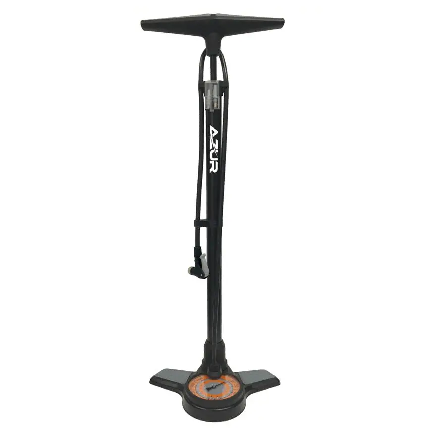 Azur Jumbo Gauge Floor Pump Clever Valve 1