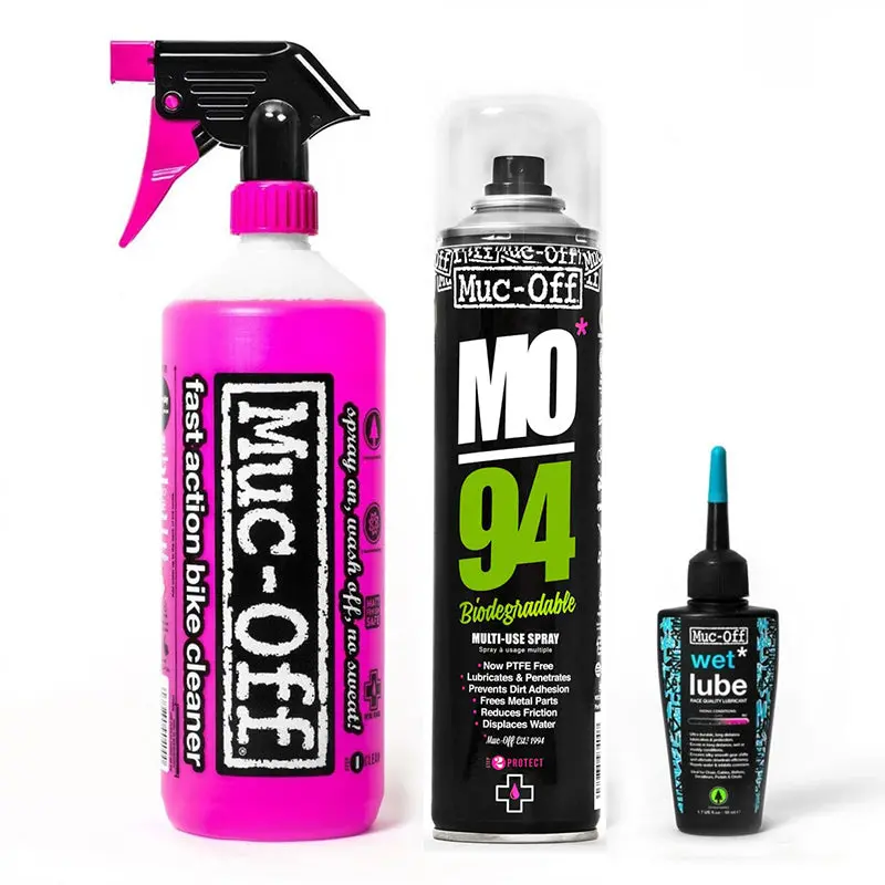 Muc-Off Clean, Protect And Wet Lube Kit 1