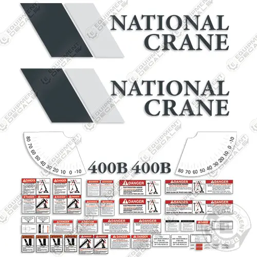Fits National Crane 400B Decal Kit 1