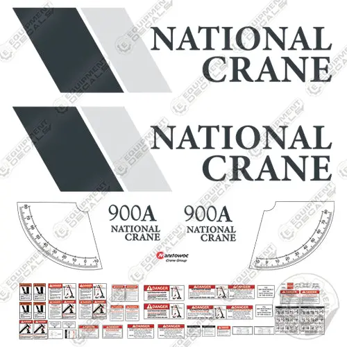 Fits National 900A Decal Kit Crane 1