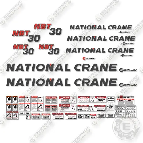Fits National Crane Nbt 30 Decal Kit 1