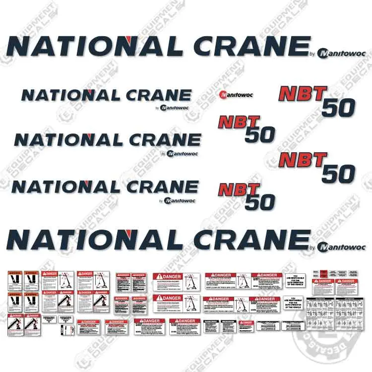 Fits National Crane Nbt 50 Decal Kit 1