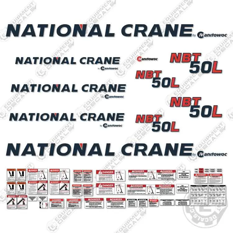 Fits National Crane Nbt 50L Decal Kit 1