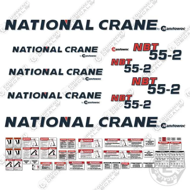 Fits National Crane Nbt 55-2 Decal Kit 1