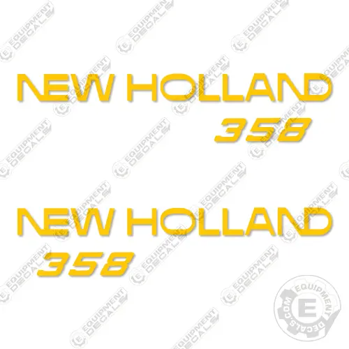 Fits New Holland 358 Decal Kit Grinder Mixer 1