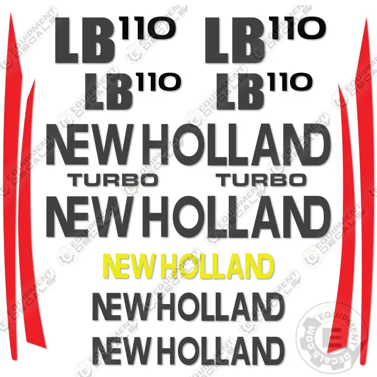 Fits New Holland Lb 110 Decal Kit Backhoe Loader 1
