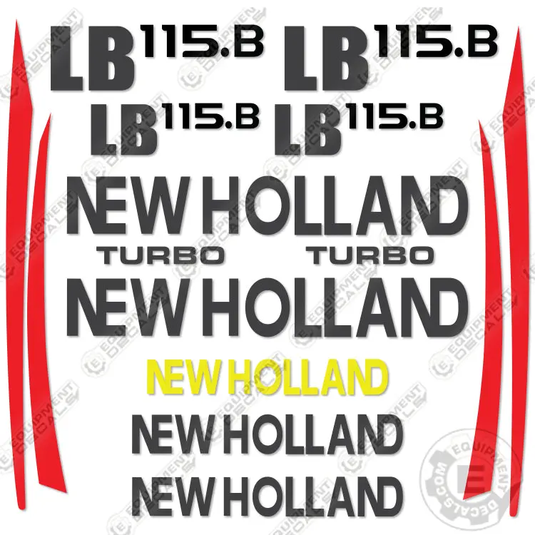 Fits New Holland Lb 115.B Decal Kit Backhoe Loader 1