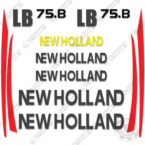 Fits New Holland Lb 75.B Decal Kit Backhoe Loader 1