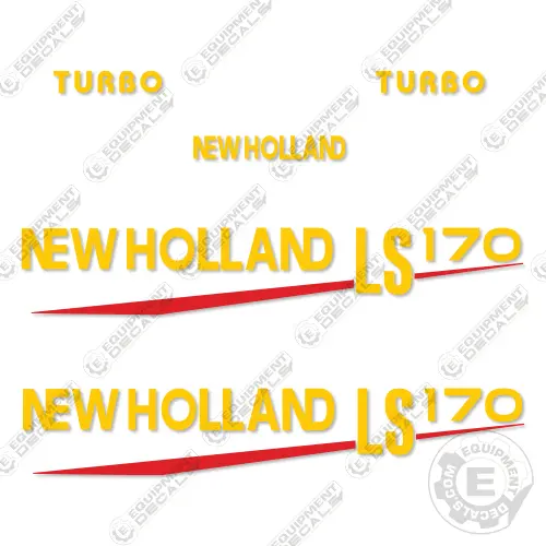 Fits New Holland Ls 170 Skid Steer Decal Kit 1