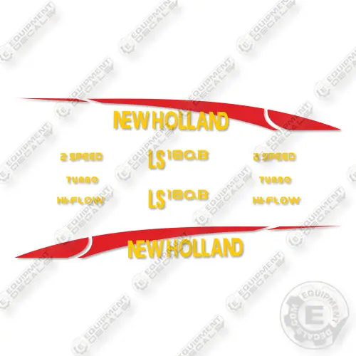 New Holland Ls180.B Decal Kit Skid Steer Loader- Aftermarket Kit 1