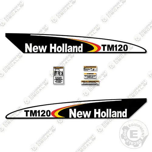 Fits New Holland Tm120 Decal Kit Tractor 1