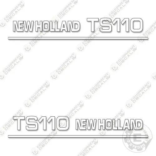 Fits New Holland Ts110 Decal Kit Tractor 1