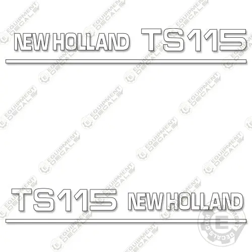Fits New Holland Ts115 Decal Kit Tractor 1