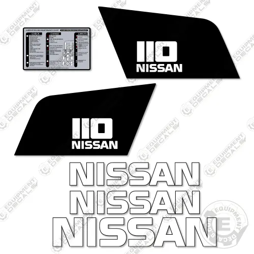 Fits Nissan 110 Decal Kit Forklift - F04 Series 1