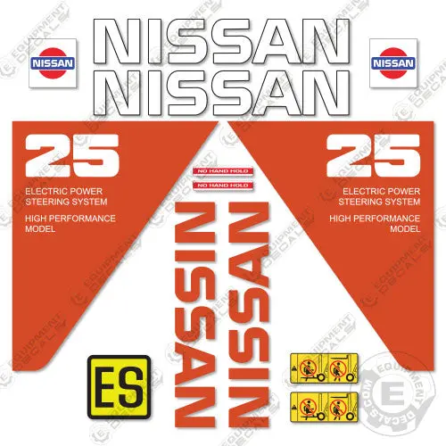 Fits Nissan 25 Decal Kit Forklift 1