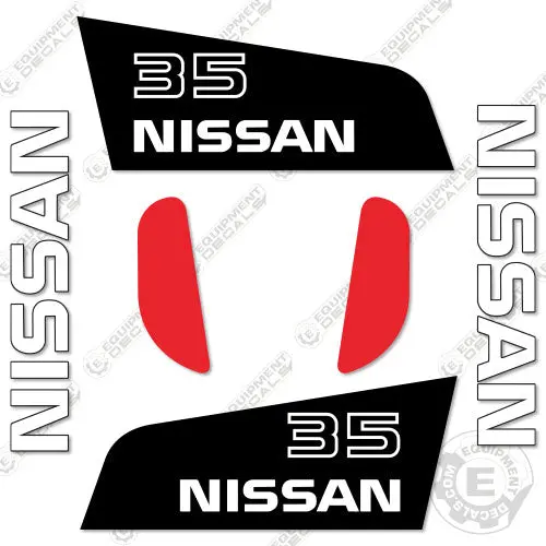Fits Nissan 35 Decal Kit Forklift 1