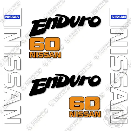 Fits Nissan 60 Enduro Decal Kit Forklift 1