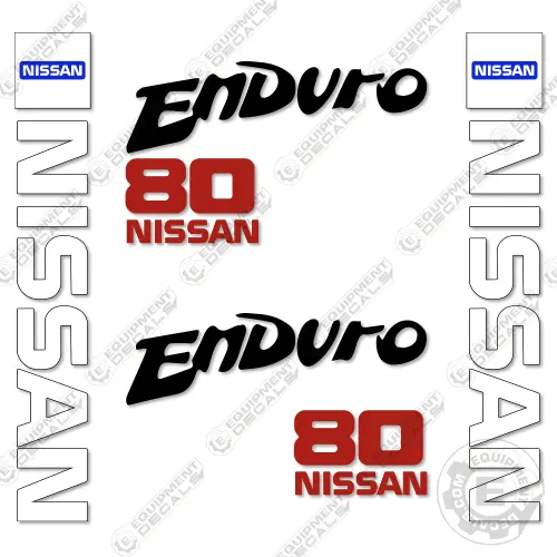 Fits Nissan 80 Enduro Decal Kit Forklift 1