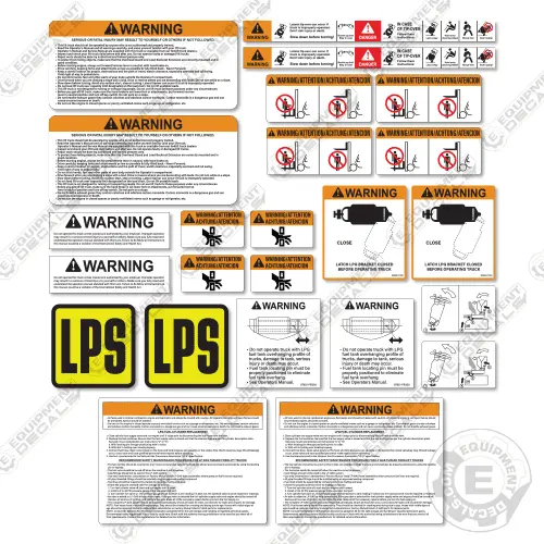 Fits Nissan Warning Decals For Forklift 1