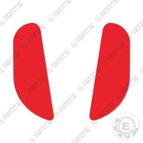 Fits Nissan Forklift Rear Reflective Decal Kit 8" 1