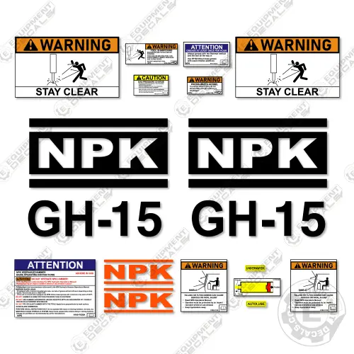 Fits Npk Gh-15 Decal Kit Hammer 1