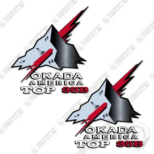 Fits Okada America Top 35B Decal Kit Hammer 1