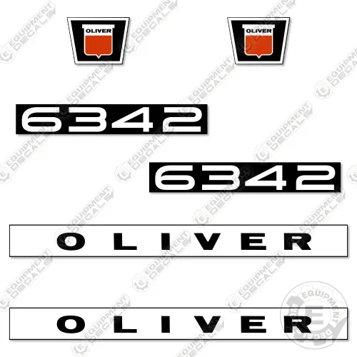 Fits Oliver 6342 Decal Kit Plow 1