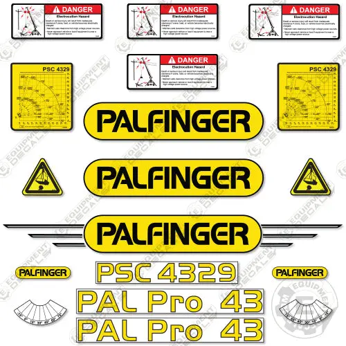 Fits Palfinger Psc4329 Decal Kit Crane Truck 1