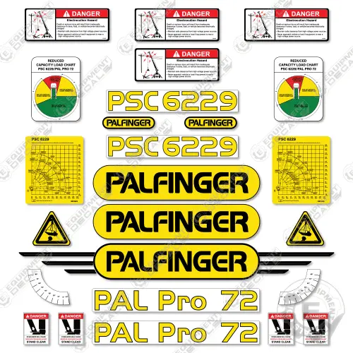 Fits Palfinger Psc 6229 Decal Kit Crane Truck 1