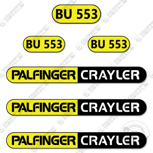 Fits Palfinger Bu553 Decal Kit Forklift 1