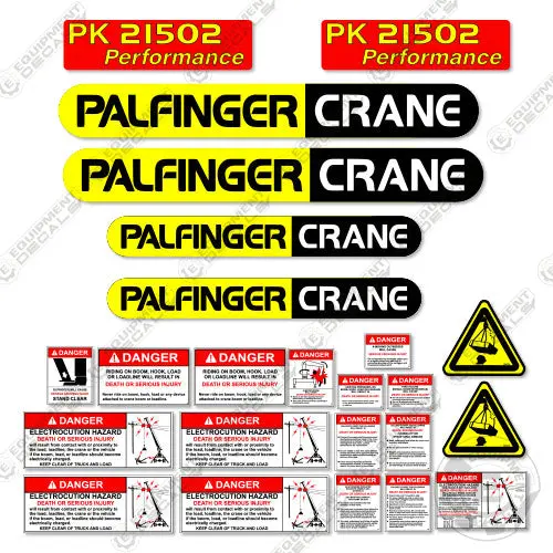 Fits Palfinger Pk21502 Decal Kit Crane Truck 1
