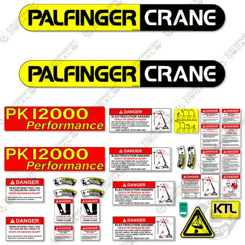 Fits Palfinger Pkl2000 Decal Kit Crane Truck 1