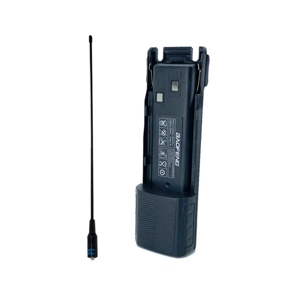 Baofeng Uv-82 Long Antenna & Extended Battery 1