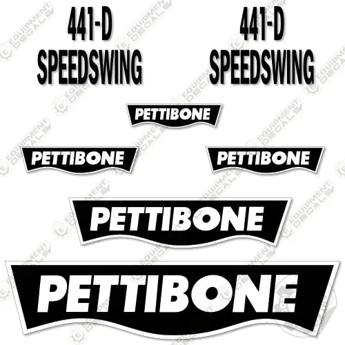 Fits Pettibone 441D Decal Kit Speed Swing Rail Loader 1