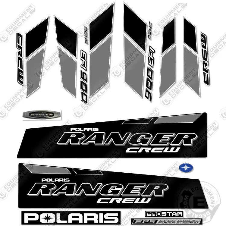 Fits Polaris Ranger 900-6 Efi Crew Decal Kit Utv - Back 1