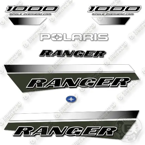 Fits Polaris Ranger 1000 Crew 2022 Single Overhead Cam Decal Kit Utility Vehicle- Green! 1