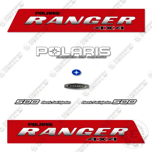 Fits Polaris Ranger 500 Efi Decal Kit Utility Vehicle (Red) 2007 1