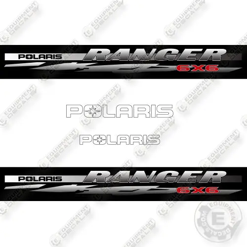 Fits Polaris Ranger 500 6X6 2002 Decal Kit Utv - Custom Black! 1