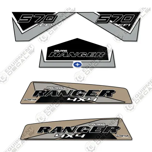 Fits Polaris Ranger 570 Efi Midsized Decal Kit Utility Vehicle - 2015-2021 1
