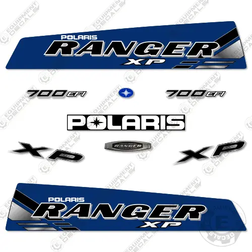 Fits Polaris Ranger 700 Xp Decal Kit Utv 2009-2011 - Custom Blue 1