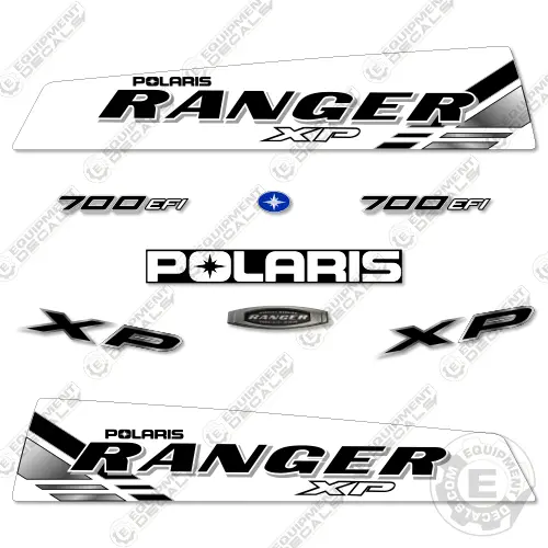 Fits Polaris Ranger 700 Xp Decal Kit Utv 2009-2011 - Custom White 1