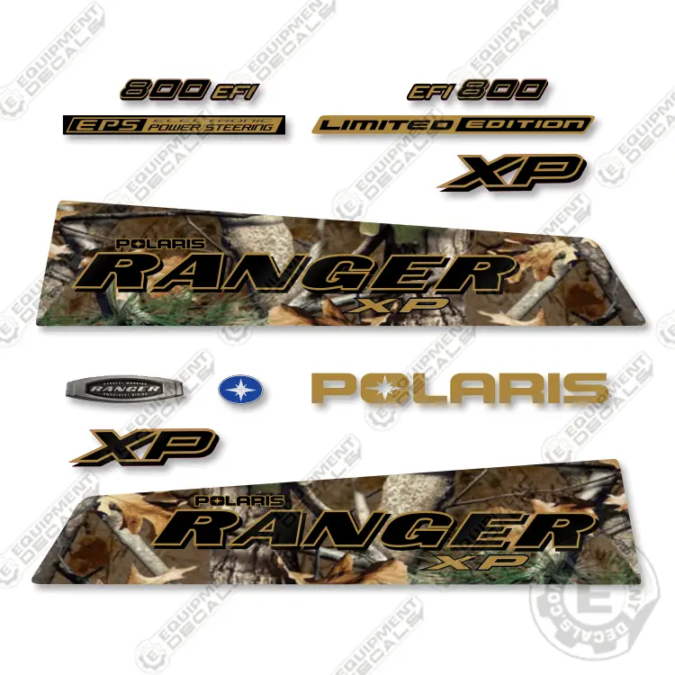 Fits Polaris Ranger 800 Xp Decal Kit Utv - Limited Edition Pursuit Camo - 2014 1
