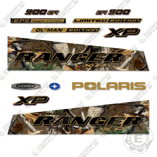 Fits Polaris Ranger 900 Xp Decal Kit Utv - Limited Edition Pursuit Camo - 2014 1
