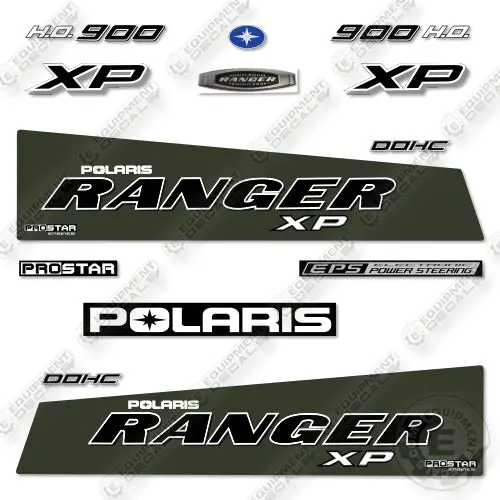 Polaris Ranger 900 Xp 2016 Sage Green Decal Kit Utv -  Aftermarket Kit 1