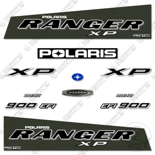 Fits Polaris Ranger 900 Xp Decal Kit Utv - 2018 (Sage Green) 1