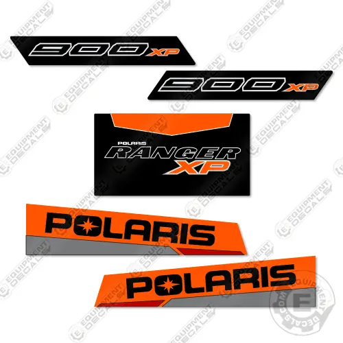 Fits Polaris Ranger 900Xp 2015 Le Decal Kit Utv - Custom Orange 1