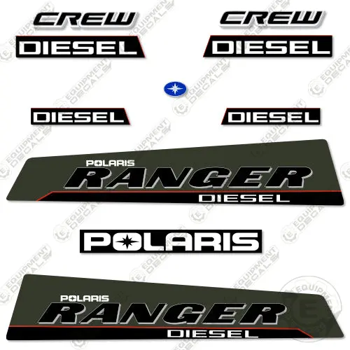 Fits Polaris Ranger Diesel Decal Kit Utility Vehicle (Crew Cab 2013) 1