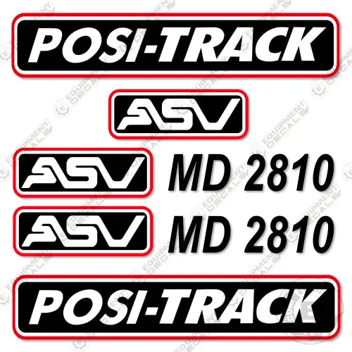 Fits Asv Md-2810 Decal Kit Skid Steer 1