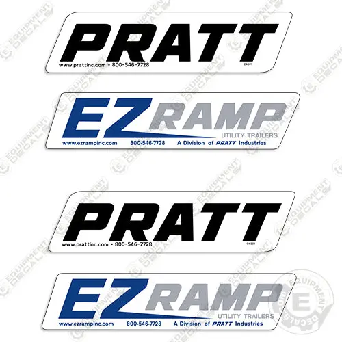 Fits Pratt Ez Load Trailer Decal Kit 1