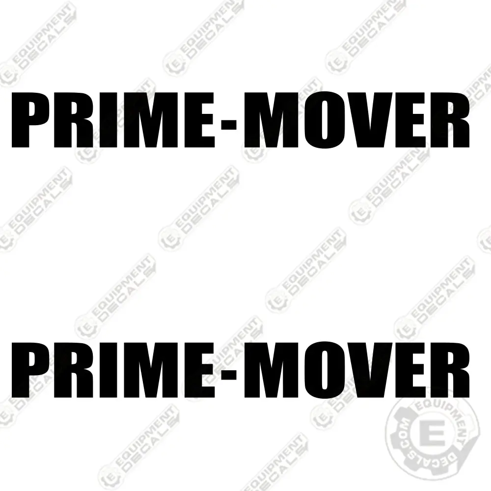 Fits Prime Mover Forklift Decal Kit 1